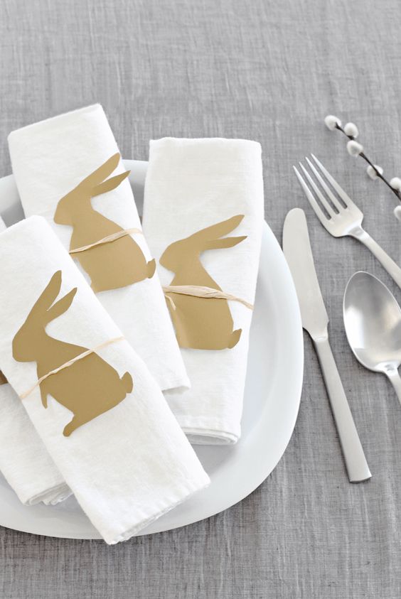 Decorazioni Coniglio Tovaglioli Pasqua