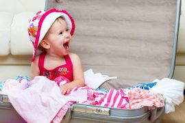 valigia bambini per mare e montagna