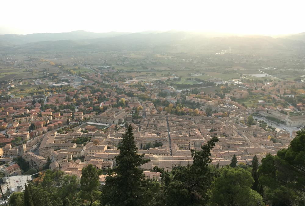 gubbio panorama da funivia