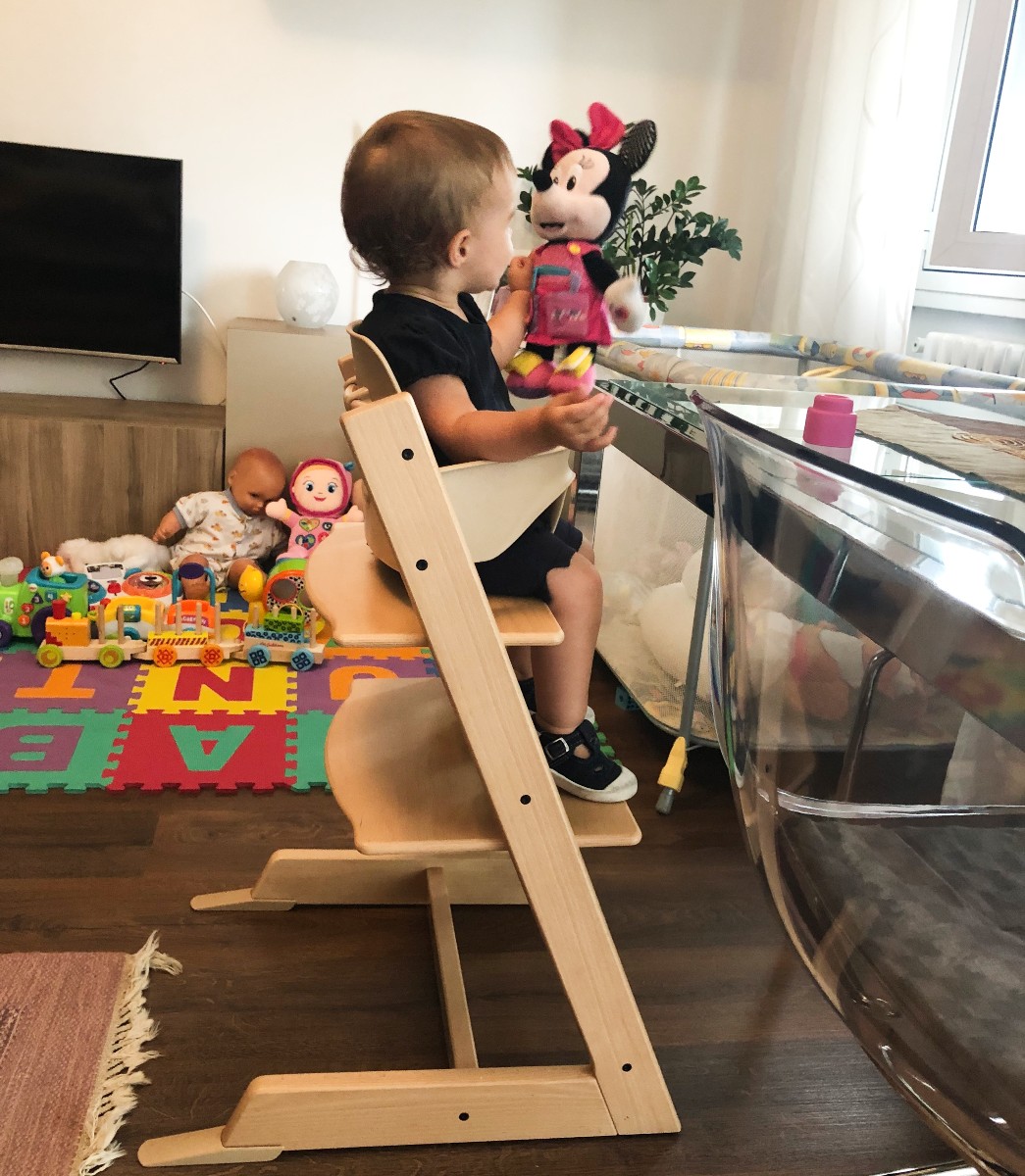 Cuscino Per Seggiolone Stokke Tripp Trapp - Imbottito In Cotone, Design Bianco Arcobaleno, Morbido E Confortevole - Foto 10