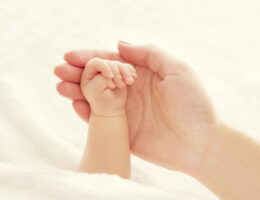 Baby Hand and Mother Hands, Woman Holding Newborn, New Born Kid Help