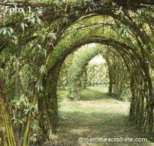 Spazi naturali di gioco nel giardino della scuola